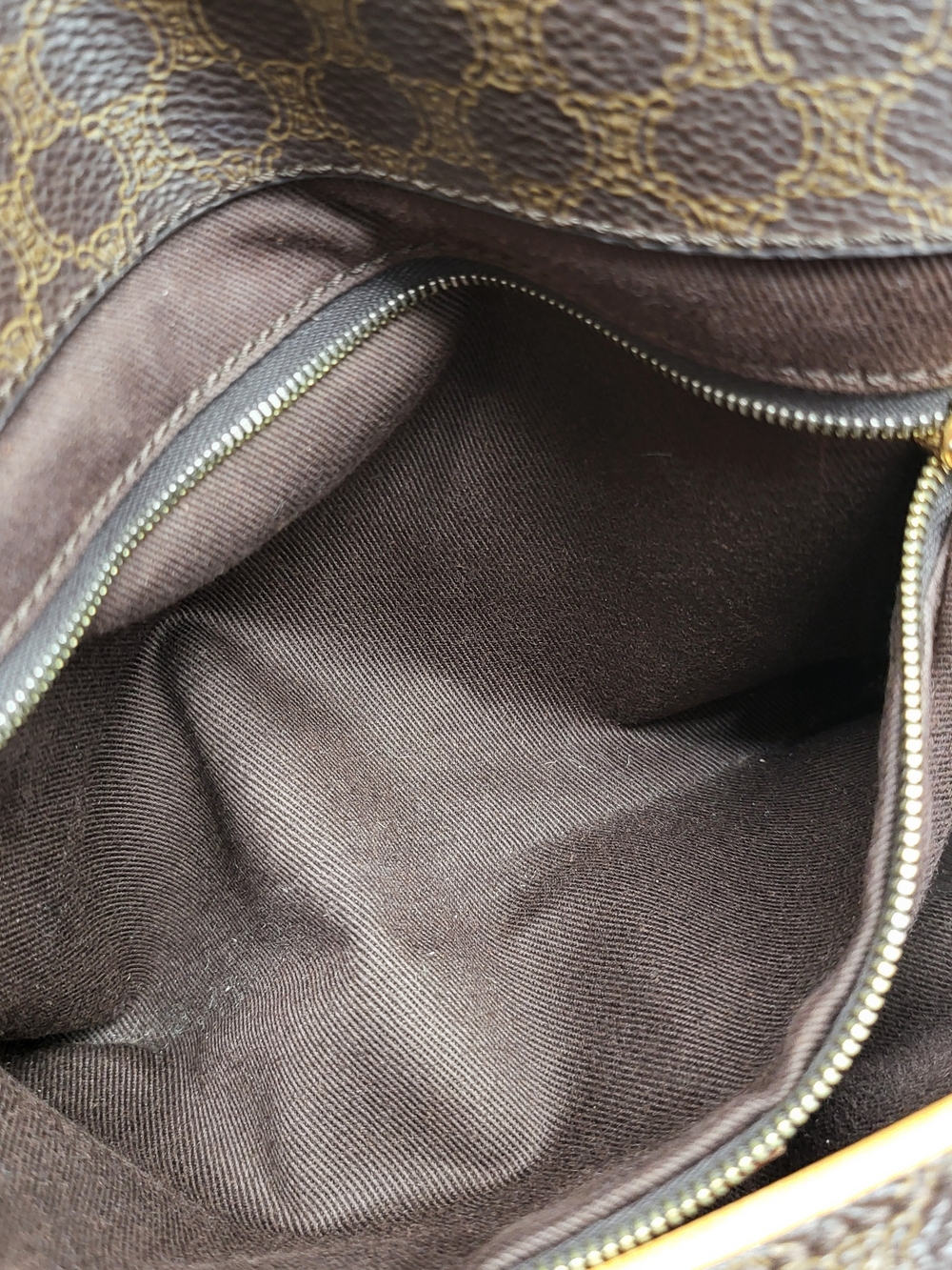 CÉLINE VINTAGE TRIOMPHE MACADAM SHOULDER BAG..AUTHENTIC.. - Picture 16 of 16